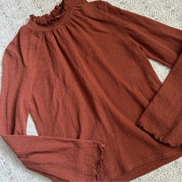 Madewell Texture & Thread Mock Neck Top - Picture 3 of 7